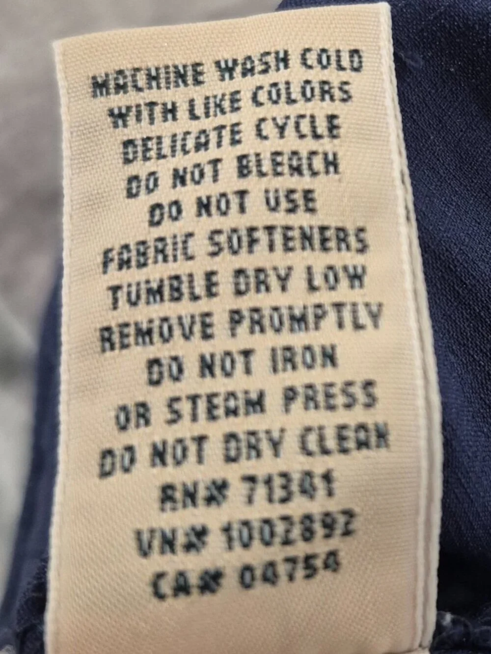 L.L.Bean Navy Cargo Utility Pants – Drawstring Lightweight Travel Pants (Size M)